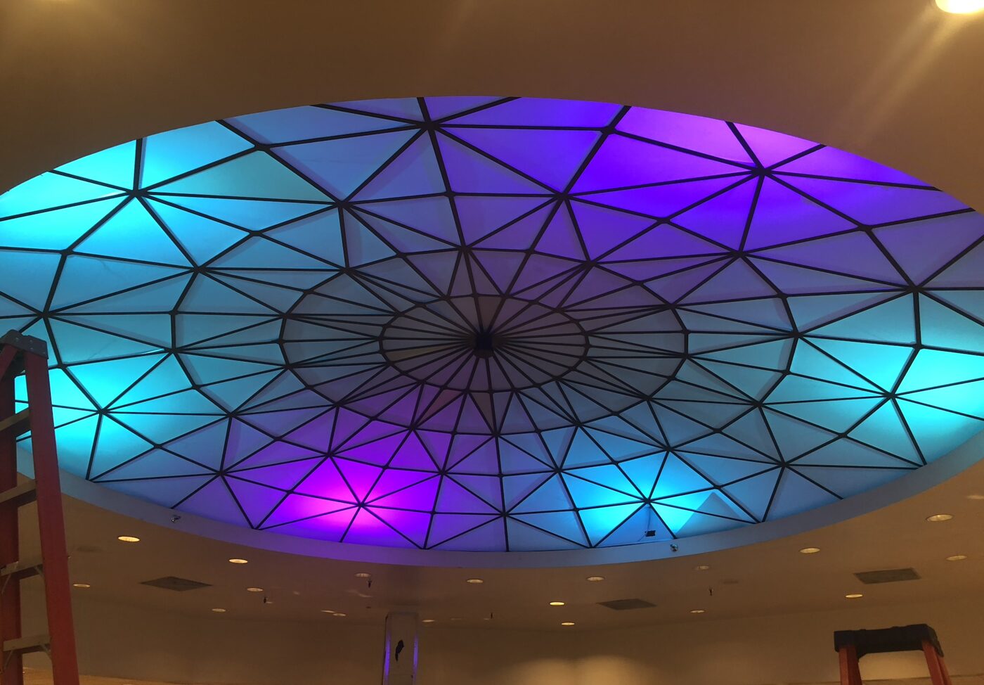 Gemstone permanent lighting installation