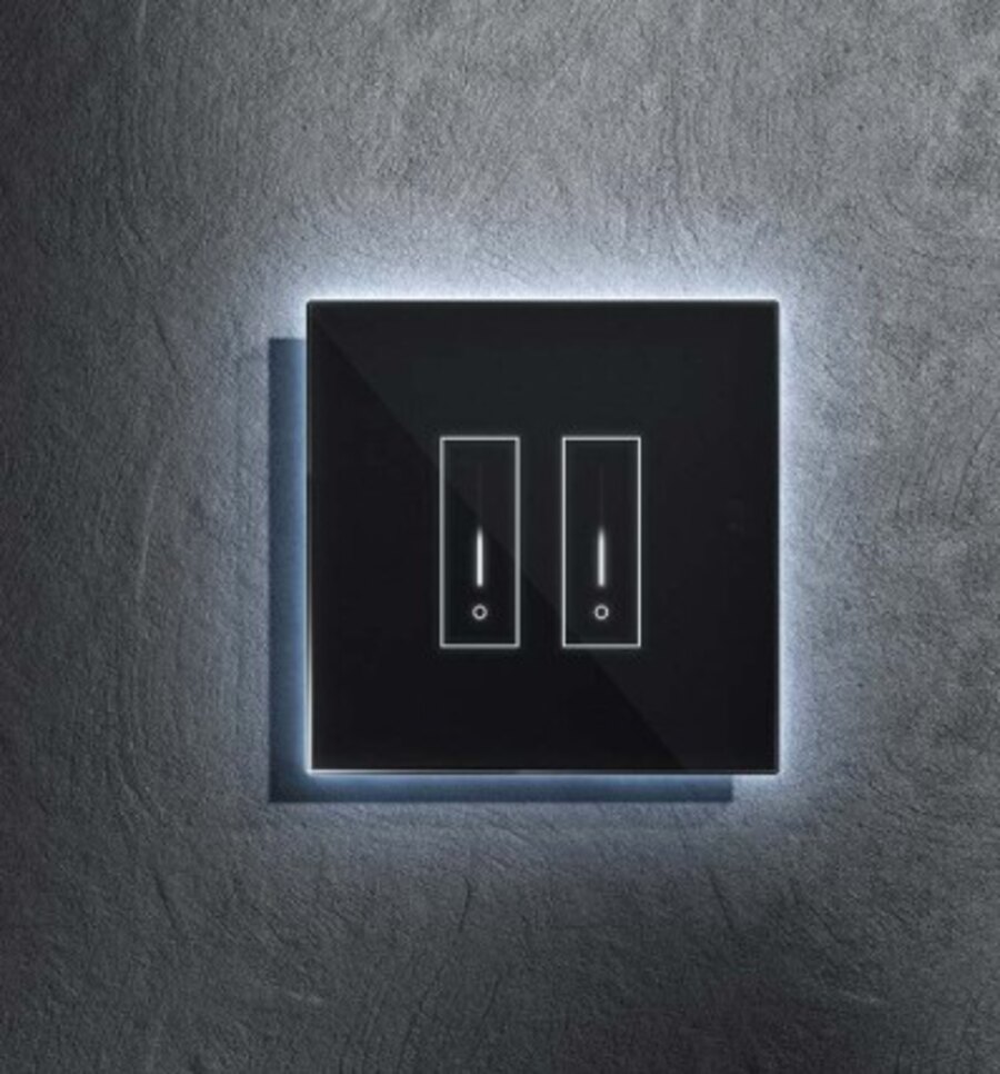 Backlit smart light switch installed by LiveWire
